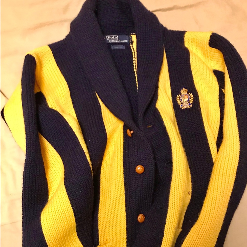 Ralph Lauren Super Bee  100% Wool Cardigan